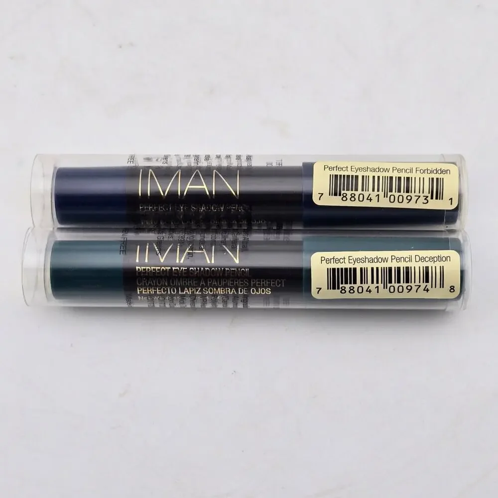 IMAN Perfect Eyeshadow Pencil Lot Of 2 Forbidden Deception New